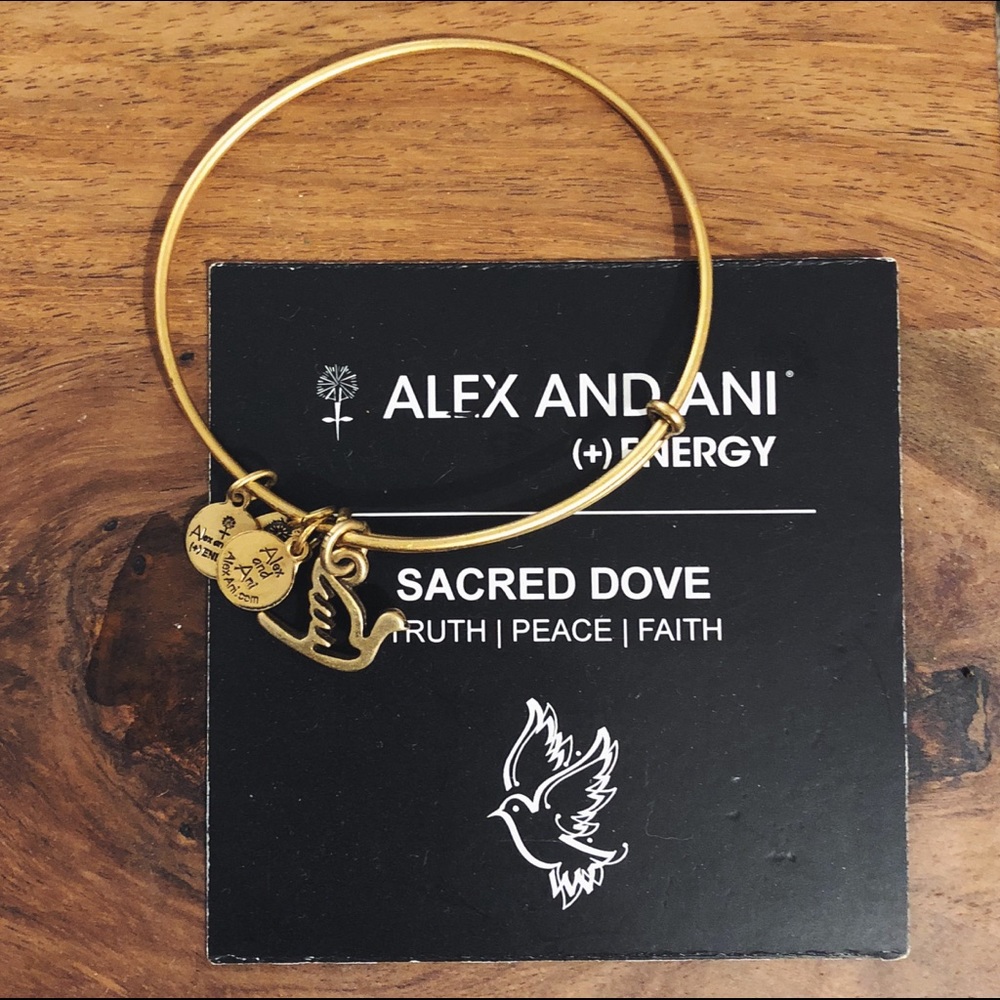 Alex + Ani Positive Energy Bangle - Sacred Dove